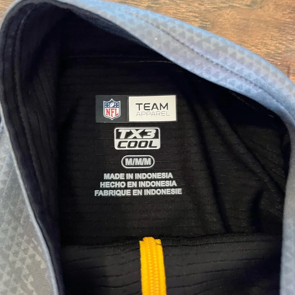 Pittsburgh Steelers NFL Team Apparel TX3 Cool Quarter Zip Long Sleeve Tee - Picture 5 of 8